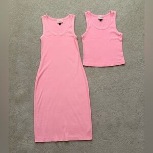 Universal Thread Pink Ribbed Tank Top